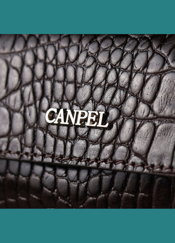 Клатч чоловічий шкіряний з тисненням під крокодила 21561 Коричневий Canpellini (302008526)