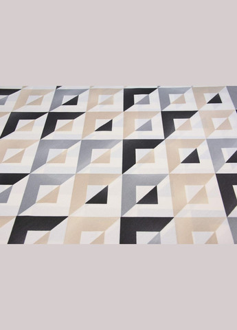 Хлопковая скатерть на овальный стол с водоотталкивающей тефлоновой пропиткой и геометрическим рисунком. 120х160 Maystat (305391033)