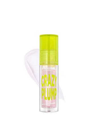 Блеск-плампер для объема губ Crazy Plump, 5,5 мл, 101 Clear plump Прозрачный Parisa Cosmetics (354232212)