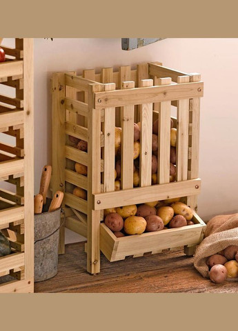 Лоток для фруктів і овочів з дерева Оніон бланже (ЯХО-000401) No Brand (327866256)