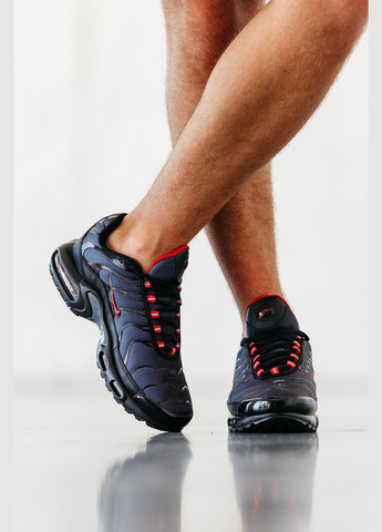 Чорні Осінні кросівки чоловічі nike air max tn plus black | найк аір макс тн плюс чорні No Brand