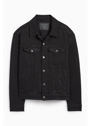 Чорна демісезонна джинсова куртка C&A