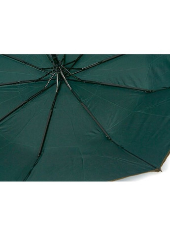 Тёмно-синий зонт полуавтомат m531 на 10 карбоновых спиц зеленый с коричневой каймой полоской Bellissimo средний (365263805)