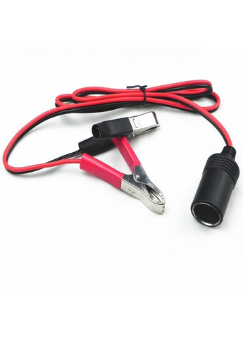 Универсальный адаптер прикуривателя 12В с зажимами «крокодил» для автомобиля и кемпинга No Brand (354817863)