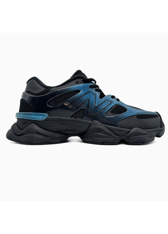 Черные демисезонные кроссовки мужские new balance 9060 gradient blue / black нью беланс 9060 No Brand