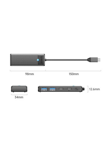 USB-хаб PAPW2AC-C3-015-BK-EP USB Type-C 4-в-1 (CA914210) Orico (336955723)