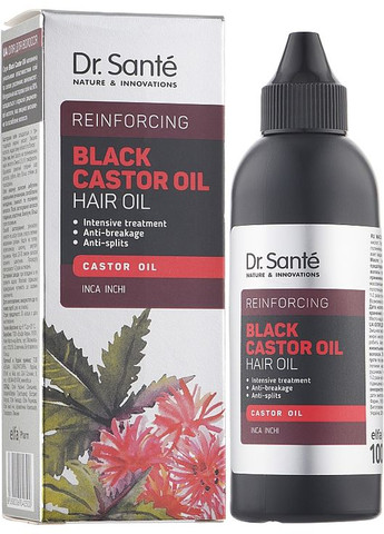 Масло для волос Black Castor Oil Hair Oil 100ml (1016233-60537) Dr. Sante (368659511)