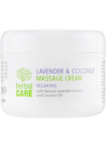 Массажный крем с релаксирующим эффектом Herbal Care Lavender & Cococnut Massage Cream 240ml (674617-36189) Bulgarian Rose (379861837)