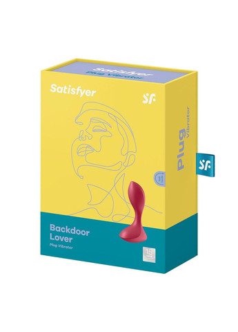 Анальна вібропробка Backdoor Lover Red SO5439 Satisfyer (303880796)