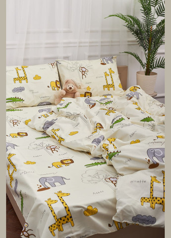 Комплект постельного белья семейный 143х210х2 наволочки 2х40х60 Бязь Gold Люкс (MS-820001275) Moon&Star Savanna (285717180)