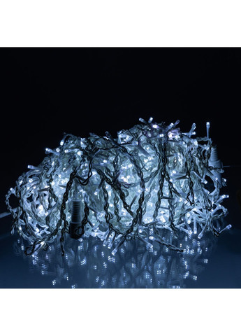 Гирлянда Бахрома уличная 600 LED 36 м от сети белая нить, белый GarlandoPro 36MWW No Brand (366830597)