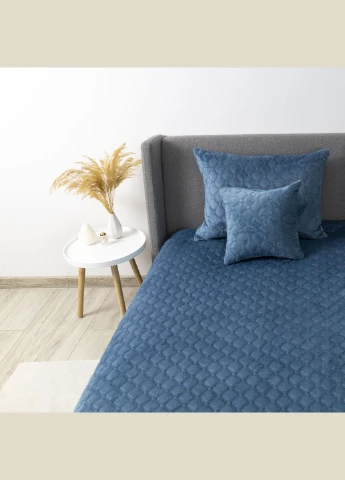 Покрывало ТЭП "" 240*260 см 1шт Cиний/Ромб круглый ТЕП VELOUR (304430127)