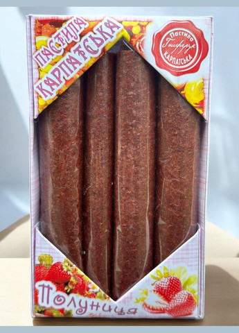 Пастила Натуральна Карпатська зі смаком Полуниці 40 грам. No Brand (330774825)