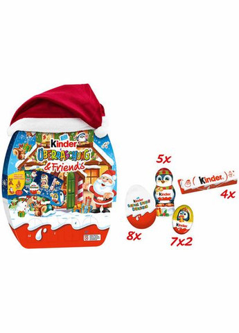 Адвент-календар Uberraschung & Friends 370 г Kinder (330133033)