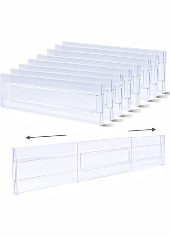 Перегородки в ящик-органайзер, ящик-перегородка для кухни, одежды, ванной комнаты, ящик для инструмента 4 шт Unbranded (313611994)