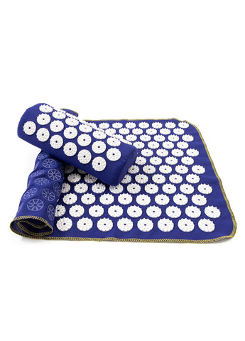 Масажний килимок Аплікатор Кузнєцова + валик масажер для спини/шиї/ніг/стоп/голови/тіла (n-0143) OSPORT (370709349)