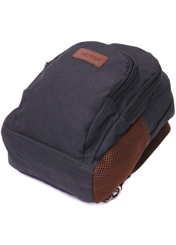 Рюкзак чоловічий сумка через плече слінг з поліестеру 22148 Чорний Vintage (301871555)