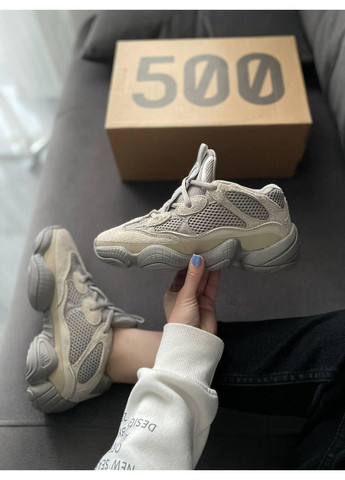 Сірі Осінні кросівки чоловічі adidas yeezy boost 500 grey адідас ізі буст No Brand