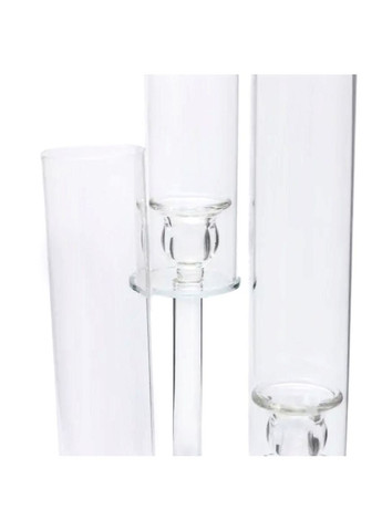 Підсвічник скляний на високій ніжці 72.5 см підсвічник келих Ø16 см декоративний прозорий прозорий HP-4-63 Yiwu (370974101)