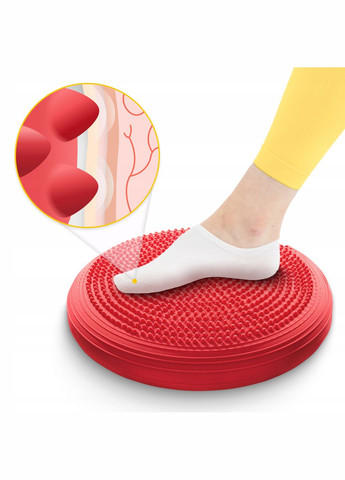 Балансировочная подушка-диск MED+ 33 см сенсомоторная, массажная Red () 4FIZJO P-5907739310156 (345712715)