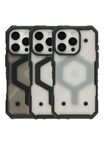 Чохол TPU+PC для iPhone 16 Pro Transparent Grey No Brand Apple iPhone 16 Pro 2024 (336148600)