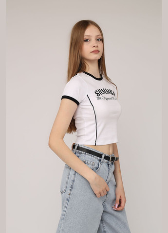 Футболка с коротким рукавом женская цвет белый CB-00275582 Divon - (334429458)