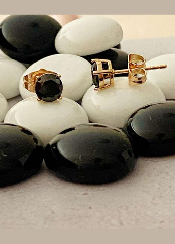 Позолоченные Серьги-гвоздики д.6мм, Позолота No Brand (345742090)