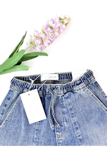 Синие джинсы jogger 128 см синий артикул л1134 Zara