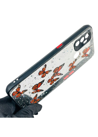 Чохол для A53 (4G) з блискітками з метеликами на оппо а53 4г чорний Oppo (366390405)