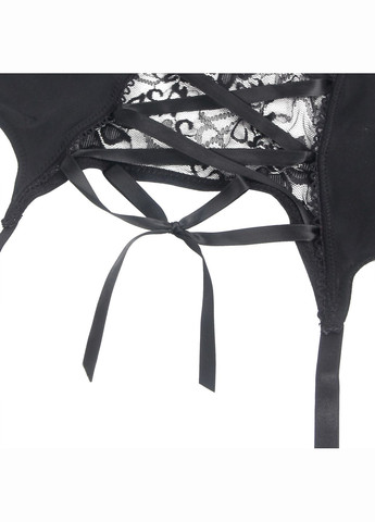 Чоловічий мереживний пояс з підв'язками чорний, Star Night (352190514)