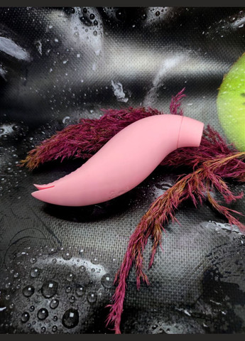 Вакуумный стимулятор клитора с вибрацией двухсторонний, розовый Chisa (331169268)