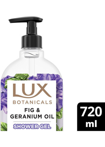 Гель для душа Botanicals Инжир и Масло герани, 720 мл Lux (333299130)