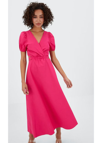 Розовое платье весенне-летнее Stradivarius