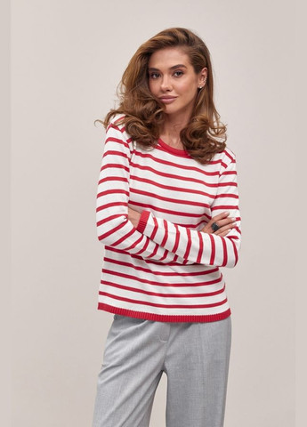 Красный демисезонный тельняшка из натуральной пряжи с хлопком и вискозой (2749) Triko Bakh