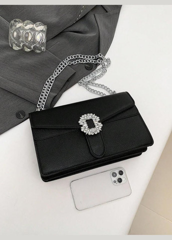 Жіноча сумка велика 10359 крос-боді чорна No Brand (306709606)