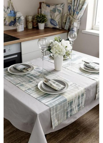 Дорожка Клетка 40х140 см Разноцветный (7150) Прованс (367114312)