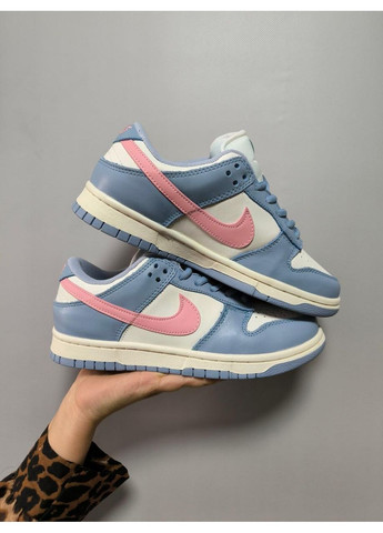 Рожеві Осінні кросівки чоловічі nike sb dunk low blue pink найк сб данк No Brand