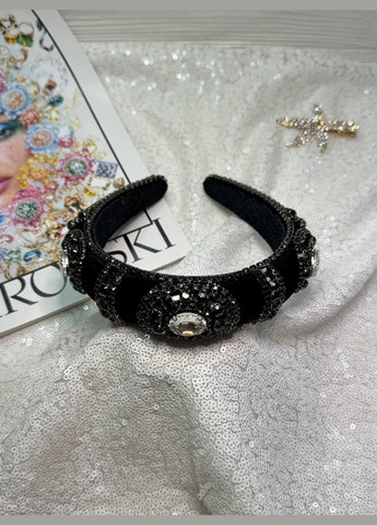 Роскошный обруч для волос бархатный усыпанный камнями Hand Made (330619065)