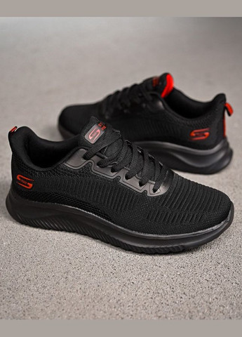 Черные летние мужские летние кроссовки черные сетка No Brand