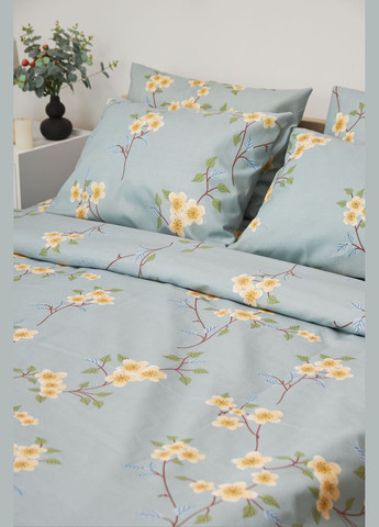 Комплект постельного белья полуторный 143х210 наволочки 2х70х70 Микросатин Premium (MS-820001405) Moon&Star Spring Flower (285718179)