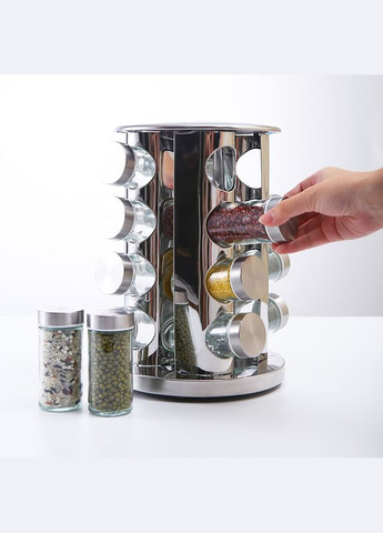 Підставка карусель для спецій Spice Carousel, 16 ємностей Кругла No Brand (337515035)
