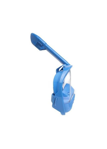 Повнолицьова маска для дайвінгу та снорклінгу Free Breath з трубкою та тримачем для камери Blue No Brand (346085417)