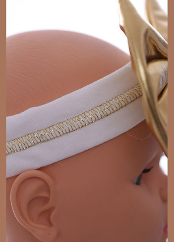 Трикотажна пов'язка для дівчинки girl style жовта 18м+ (43423) BABYKROHA (323470175)