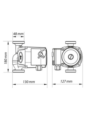 Насос циркуляционный центробеж. KP.GRS-25/6-130 (с кабелем и вилкой) (KP0251) KOER (321213952)