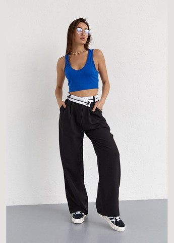 Жіночий кроп-топ у рубчик Lurex (307061330)