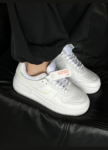 Белые всесезонные кроссовки Vakko Nike Air Force Shadow