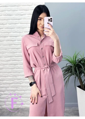 Світло-рожева кежуал сукня Fashion Girl