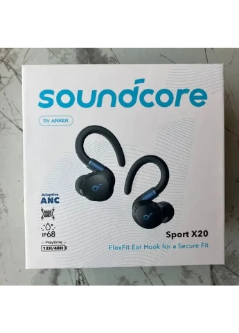 Беспроводные наушники Bluetooth Soundcore Sport X20, TWS, ANC шумоподавление, IP68, спортивные Anker (391477917)