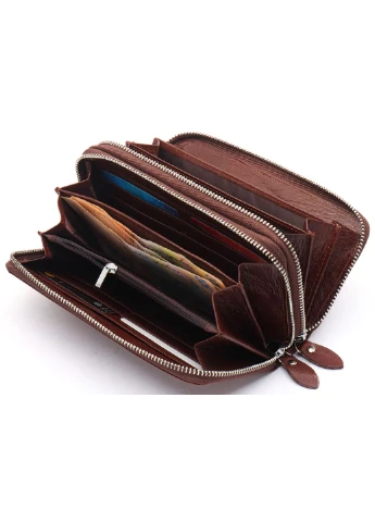 Мужской клатч из натуральной кожи на две молнии B139-3 st leather (298568767)