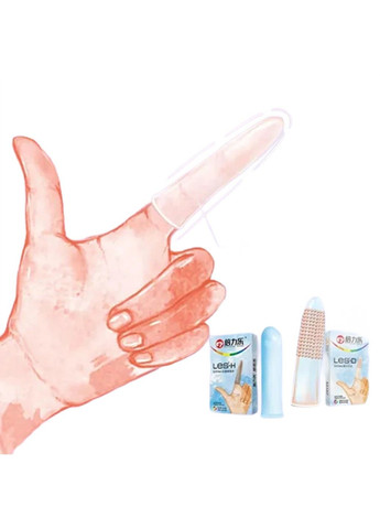 Ароматизовані презервативи для пальців LES-C 8 штук Pleasure More (284279151)